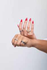 Two-Tone Silver Band Ring